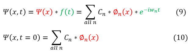 Time-dependant wave equation