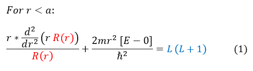 Schrödinger Equation: Radial Component