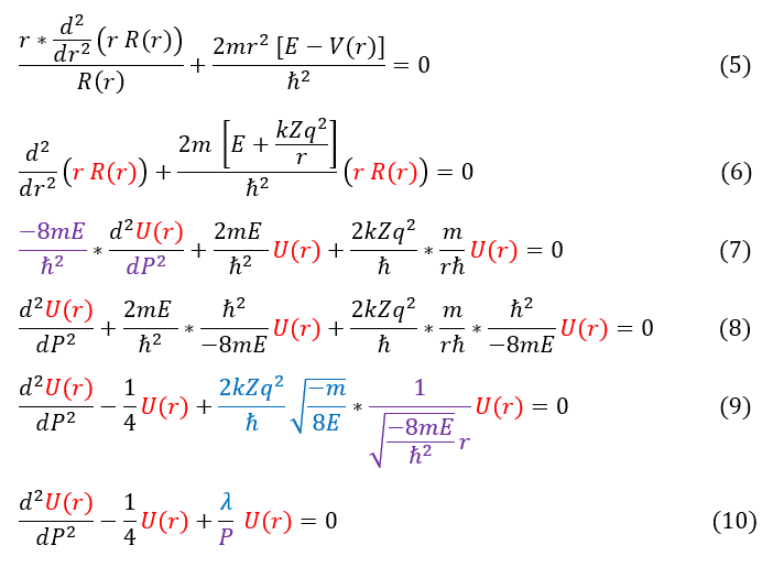 Schrödinger Equation: 1-electron atom