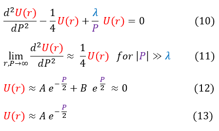Schrödinger Equation limit: 1-electron atom